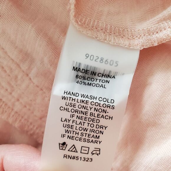 Vince Camuto Peach Ruffle T-shirt - Picture 6 of 9